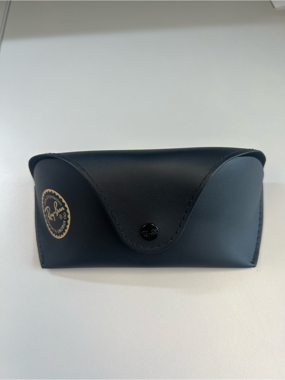 NWOT Ray-Ban Black Sunglasses Case with Gold Logo Accent